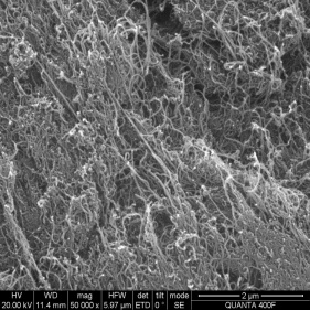 nanotubos de carbono utilizados como fibras superfinas de alta resistencia