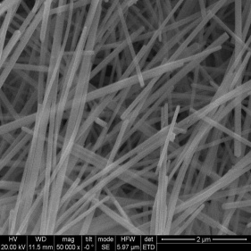 materiales semiconductores nanocables de óxido de zinc zno